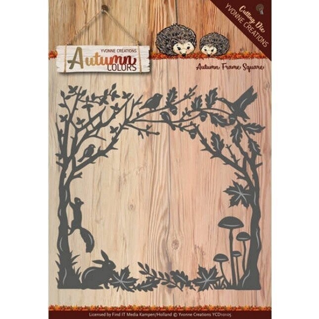 Yvonne Creations - Autumn Colours - Die AUTUMN FRAME SQUARE