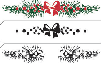 Nellie Snellen - Layering Acrylic Stamps - CHRISTMAS SPRAY