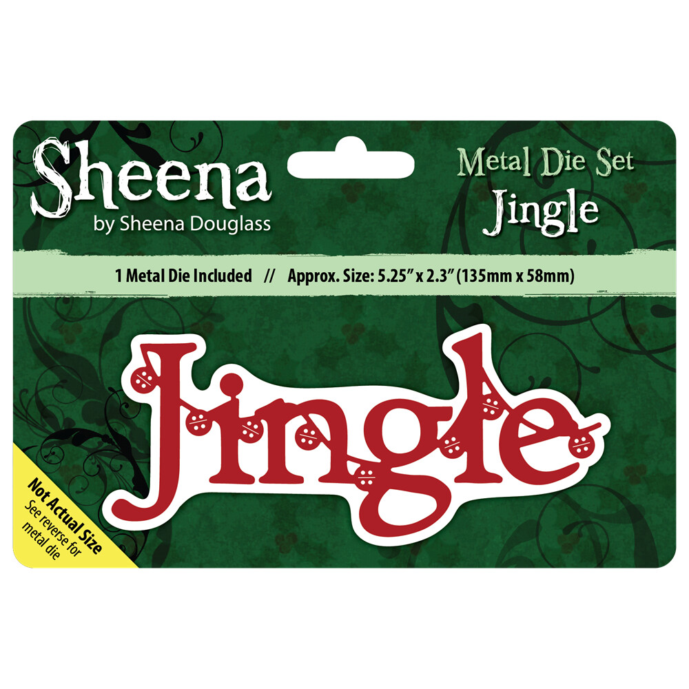 Sheena Douglass Christmas Sentiment Dies - JINGLE