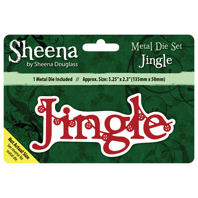 Sheena Douglass Christmas Sentiment Dies - JINGLE