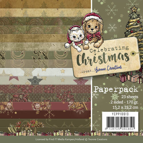 Yvonne Creations - Celebrating Christmas - PAPER PAD 6&quot; x 6&quot;