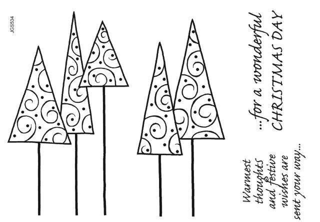 Woodware Stamps - LEGGY TREES