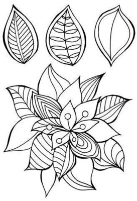 Woodware Stamps - Bold Blooms - MILDRED