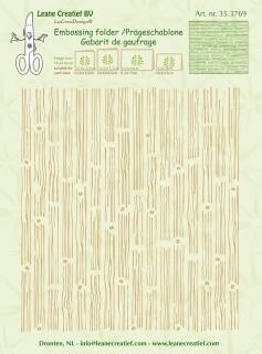 Leane Creatief BV Embossing Folder - WOOD