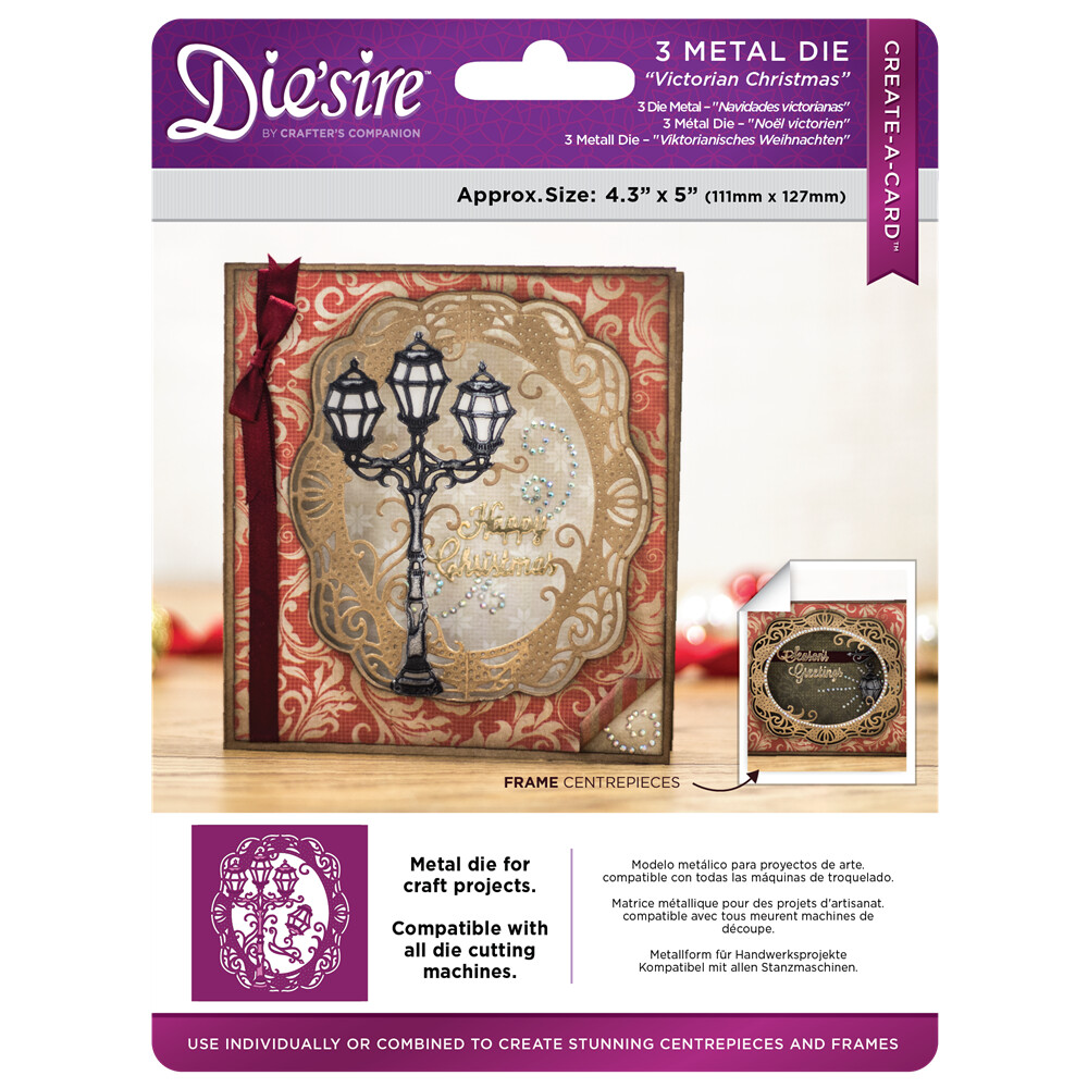 Die&#39;Sire Christmas 2017 Create A Card Die -  VICTORIAN CHRISTMAS  **LESS THAN HALF PRICE**
