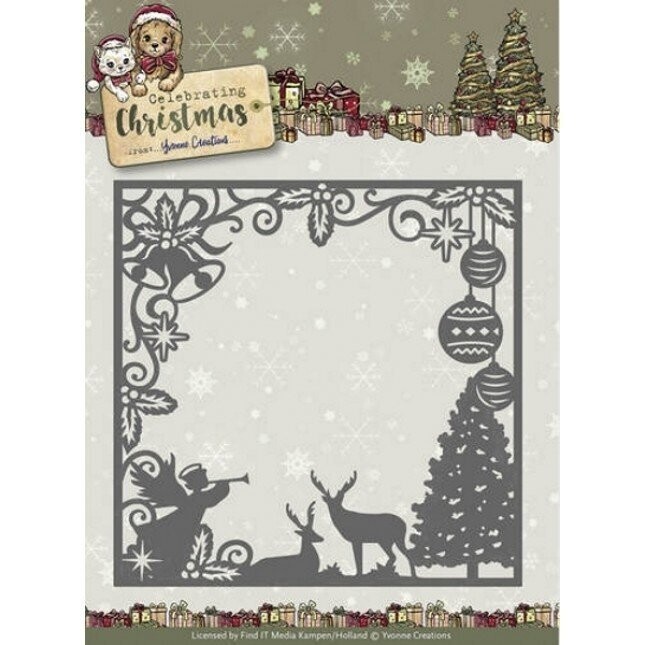 Yvonne Creations - Celebrating Christmas - Die SCENE SQUARE FRAME