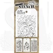 Tim Holtz Mini Stencil set - Set 10