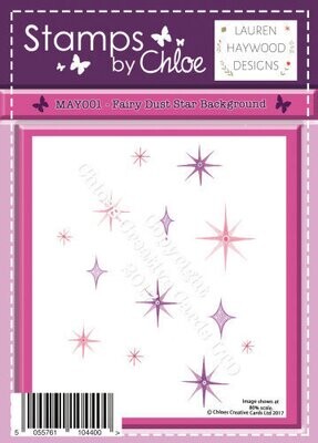Stamps by Chloe NEW! MAY001 FAIRY DUST Backround Stamp