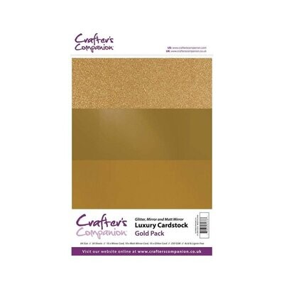 Crafter's Companion Luxury Cardstock pack - GOLD