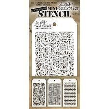 Tim Holtz Mini Stencil set - Set 14
