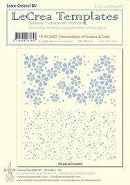 Leane Creatief BV Stencil - FLOWERS &amp; DOTS