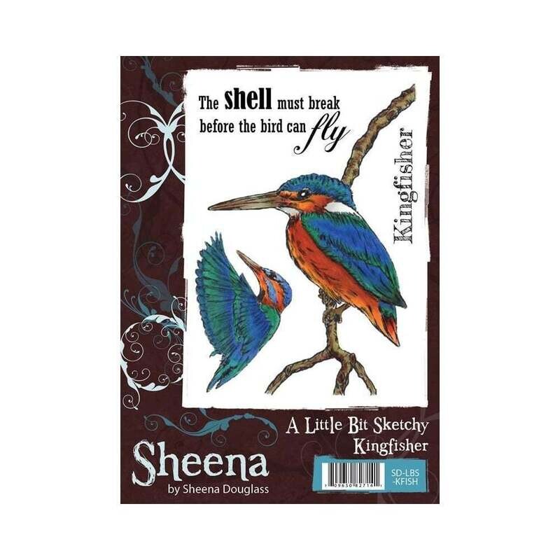 Sheena Douglass A6 Stamp set  - KINGFISHER **HALF PRICE**