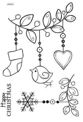 Woodware Stamps - LITTLE FESTIVE BRANCH