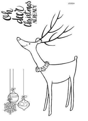 Woodware Stamps - REINDEER BELLS