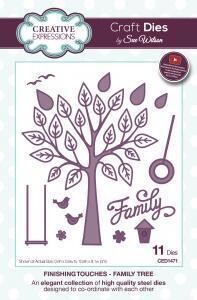 Dies by Sue Wilson - Finishing Touches - CED1471 FAMILY TREE  **REDUCED**