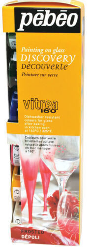 Pebeo Vitrea 160 FROSTED Discovery Set 6 x 20ml