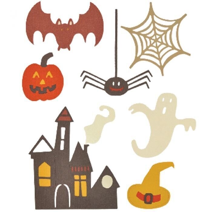 Sizzix Thinlits Die - 661325 SPOOKY HALLOWEEN Set