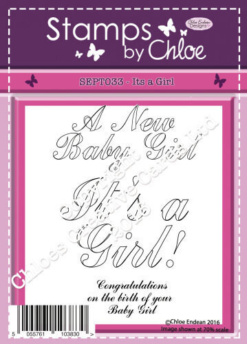 Stamps by Chloe SEPT 033 IT&#39;S A GIRL Stamp