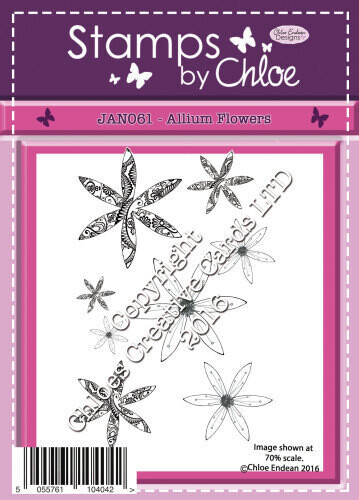 Stamps by Chloe NEW! JAN061 ALLIUM FLOWERS Stamp
