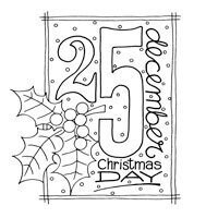 Woodware Stamps - CHRISTMAS DATE