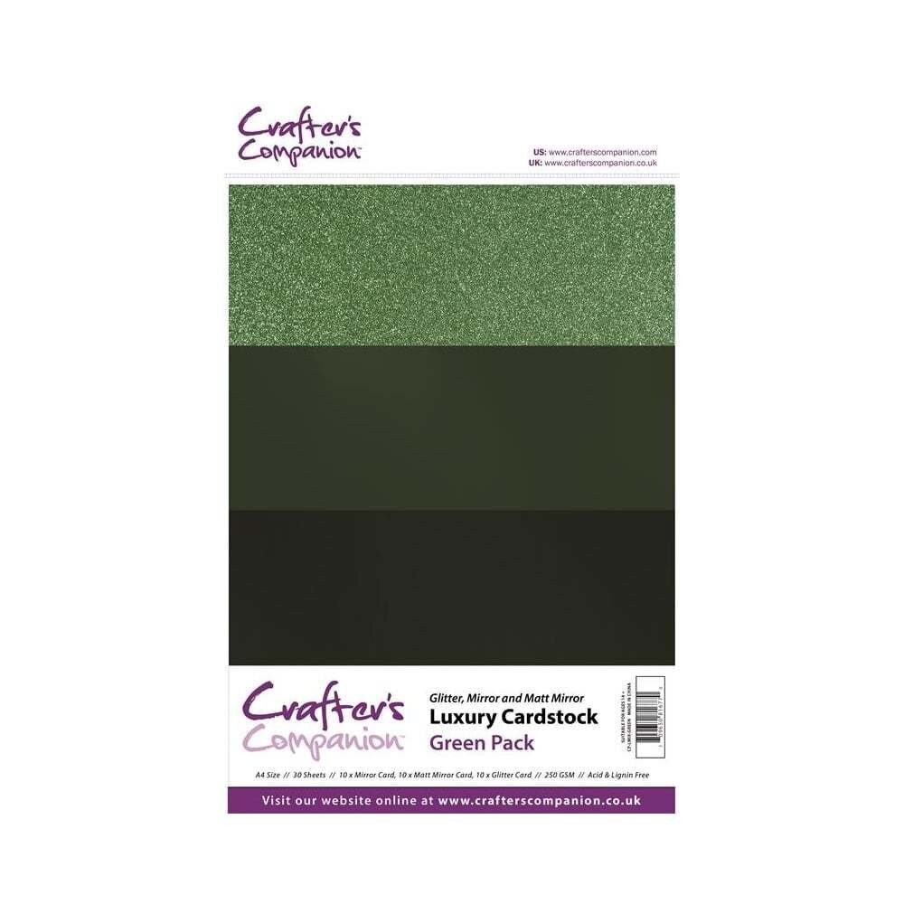 Crafter&#39;s Companion Luxury Cardstock pack - GREEN