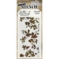 Tim Holtz Layering Stencil - BLOSSOM