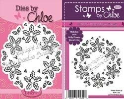Stamps &amp; Dies by Chloe Bundle HOLLY FLOWER WREATH