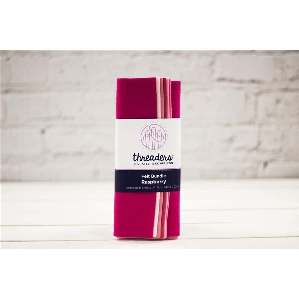 Threaders Felt Bundles - RASPBERRY