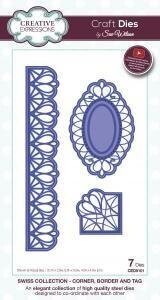 Dies by Sue Wilson - Swiss - CORNER, BORDER &amp; TAG  **More than 50% off**