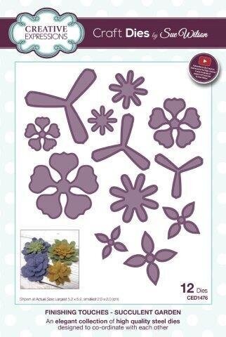 Dies by Sue Wilson - Finishing Touches -SUCCULENT GARDEN CED1476  **50% Off**