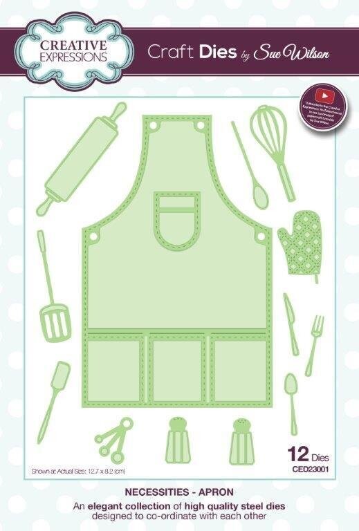 Dies by Sue Wilson - Necessities -APRON CED23001  **REDUCED**
