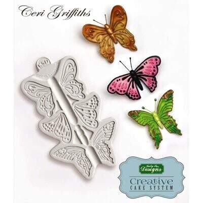 Katy Sue Designs Silicone Mould - BUTTERFLY TRIO