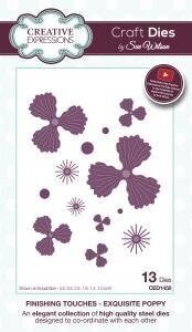 Dies by Sue Wilson - Finishing Touches CED1458 EXQUISITE POPPY  **HALF PRICE**