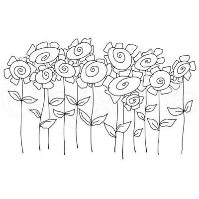 Woodware Clear Magic Singles - TATTY SUNFLOWERS