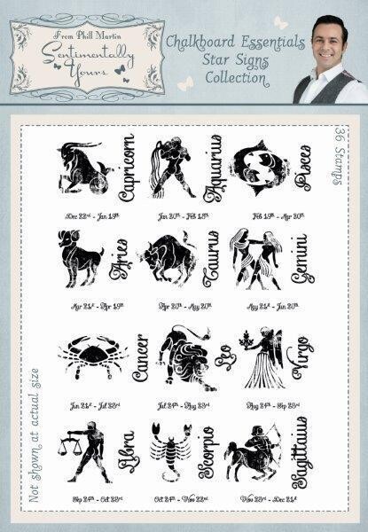 Sentimentally Yours - Chalkboard Essentials - STAR SIGNS by Phil Martin