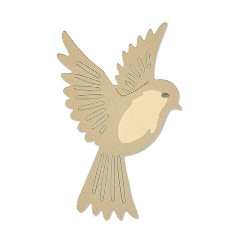 Sizzix Thinlits Die - 661703 NATURAL BIRD pk 2 dies  **HALF PRICE**