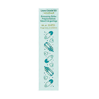 Leane Creatief BV Embossing Folder Border - BABY THINGS  **HALF PRICE**