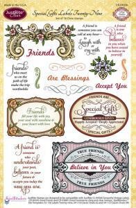 Just Rite Clear Stamps set - Special Gifts Labels 29 FREE DELIVERY