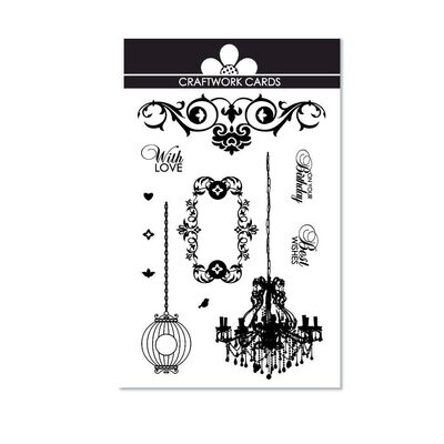 Craftwork Cards Stamp Set - ELEGANT **HALF PRICE**