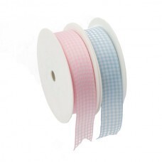 Gingham Ribbon - 25mm x 25m