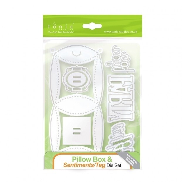 Tonic Dies - Pillow Box &amp; Sentiments/Tag Die Set **over 50% Off**