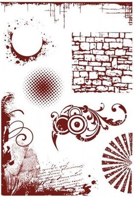 Textures Stamp Sets - WALLS &amp; CORNERS **HALF PRICE**