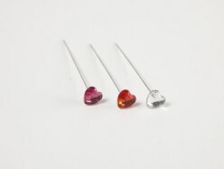 Diamond Heart Pins (x 100)
