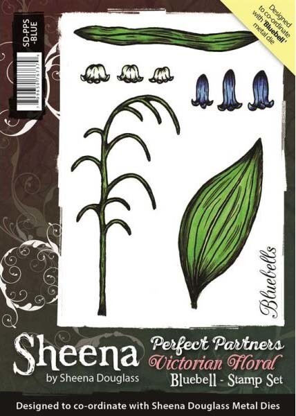 Perfect Partners Victorian Floral Stamp Set - BLUEBELL