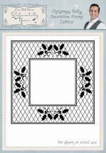 Sentimentally Yours - Christmas Holly Decorative Frame LATTICE