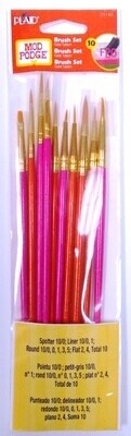 Mod Podge set of Detail Brushes (x10)
