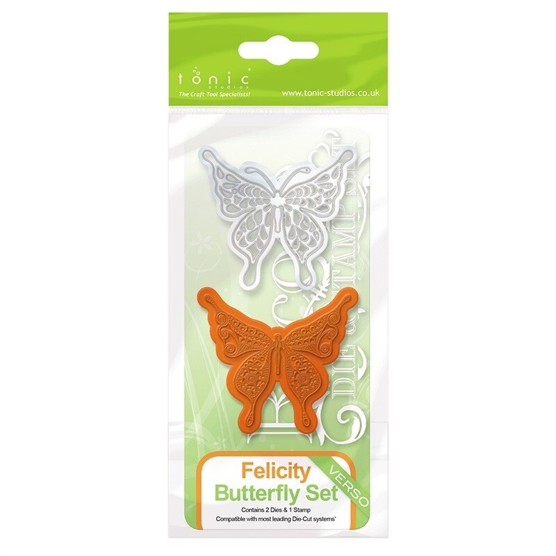 Tonic Rococco Die &amp; Stamp sets - FELICITY  Butterfly