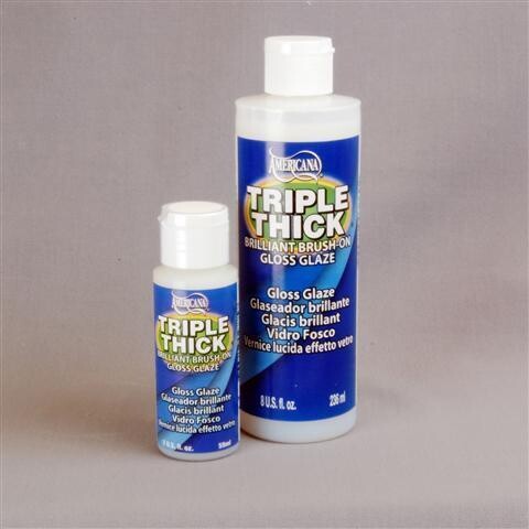 DecoArt Triple Thick Gloss Glaze Brush On 8 oz