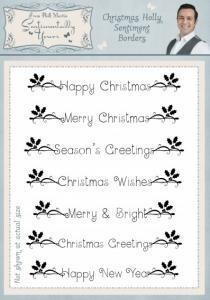 Sentimentally Yours - HOLLY SENTIMENT BORDERS by Phil Martin