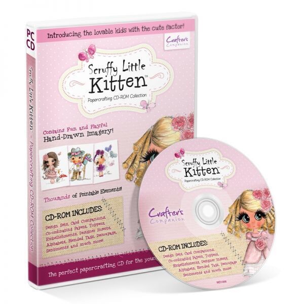 Scruffy Little Kitten - Paper Crafting CD